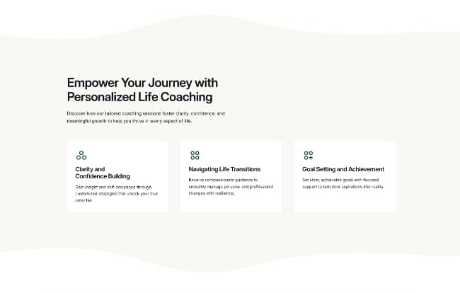 Testimonial screenshot of website created using the SnapWeb product